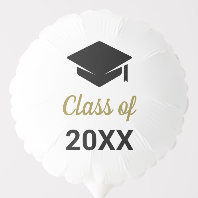 Congrats Grad Class Of Any Year Graduation Cap Balloon (Front)
