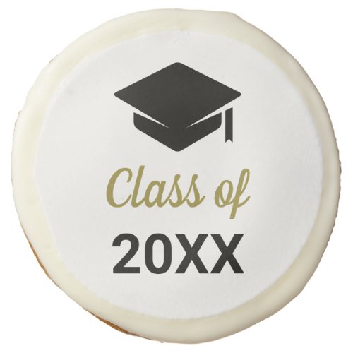 Congrats Grad Class Of Any Year Graduation Cap Sugar Cookie
