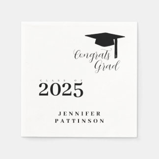 Congrats Grad Class Year Graduation Napkins