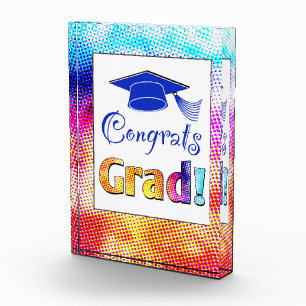 Congrats Grad Colors, Fun Acrylic Award