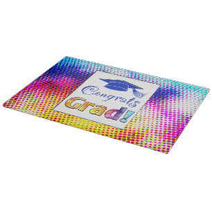 Congrats Grad Colors, Fun Cutting Board