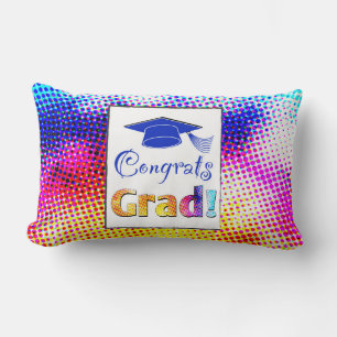 Congrats Grad Colors, Fun Lumbar Pillow