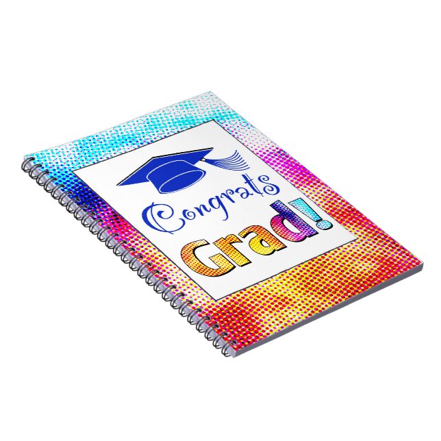 Congrats Grad Colors, Fun Notebook (Right Side)