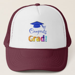 Congrats Grad Colors, Fun Trucker Hat