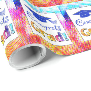 Congrats Grad Colors, Fun Wrapping Paper