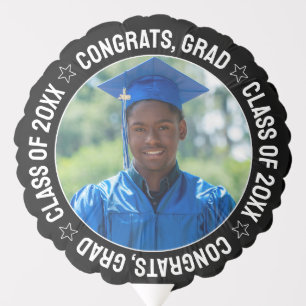Congrats Grad Custom Class Year Graduation Photo Balloon