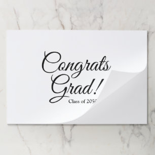 Congrats grad custom class year party placemats
