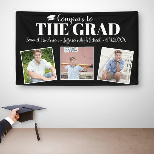Congrats Grad Custom Photos Name Graduation Sign