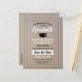 Congrats Grad Faux Kraft Paper Save the Date Photo Announcement ...