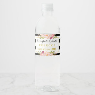 Graduation Water Bottle Labels | Zazzle