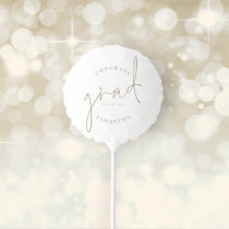 Congrats Grad Gold Script Name Year Graduation Balloon