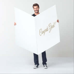Congrats grad gold signatures from all graduation card