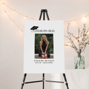 Congrats Grad Graduation Guest Signature Foam Board
