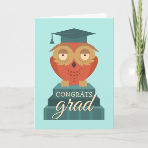 Congrats Grad  Graduation Owl Card