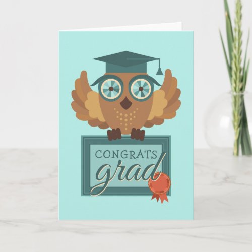 Congrats Grad  Graduation Owl Card