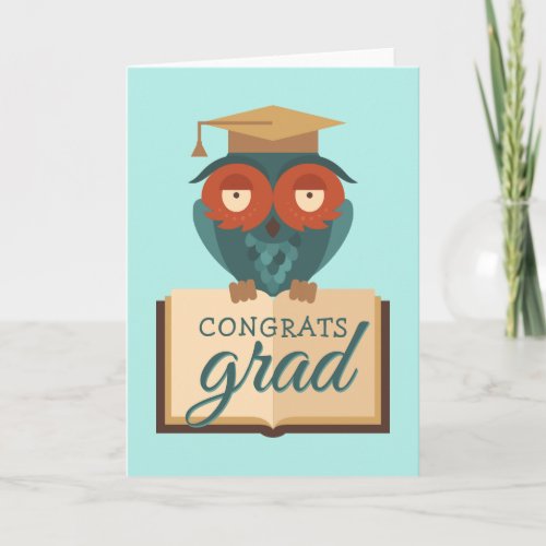 Congrats Grad  Graduation Owl Card