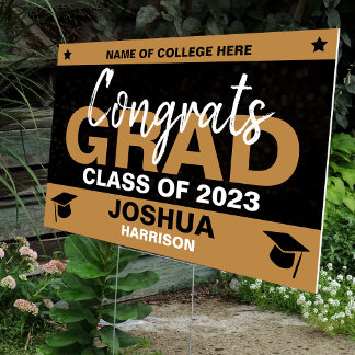 Congrats Grad Graduation Yard Sign