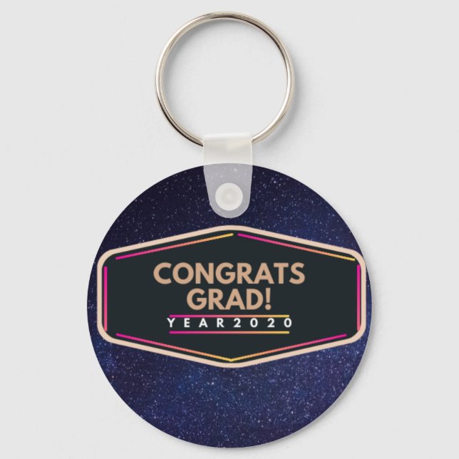Congrats Grad! Keychain (Front)