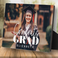 Congrats Grad Modern Simple Script Custom Photo