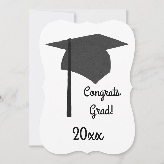 Congrats Grad, Personalized Graduation Card (Front)