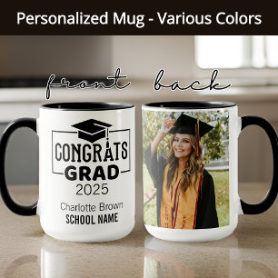 Congrats Grad Personalized Mug for Her or Him
