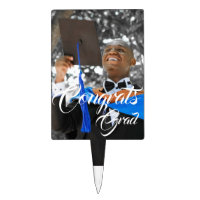 Congrats Grad Photo Graduation  Cake Topper