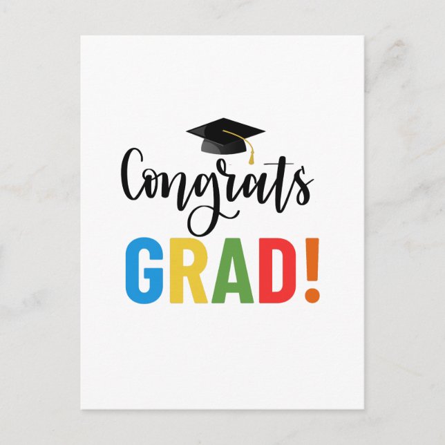 Congrats Grad Postcard (Front)