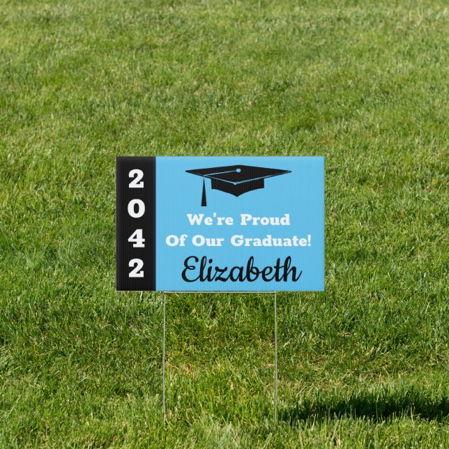 Congrats Grad School Graduation Sign (Insitu)