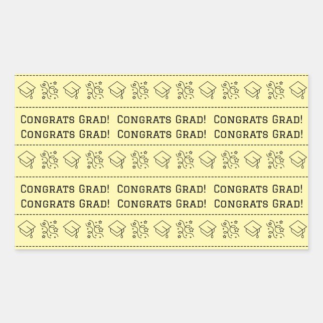 Congrats Grad Sticker (Front)