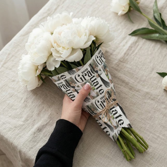 Congrats Grad tassel Photo Collage Class of 2026 Wrapping Paper Sheets (Congrats Grad tassel Photo Collage Class of 2026 Wrapping Paper Sheets)