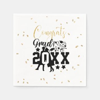 Congrats Grad Year Faux Glitter Confetti