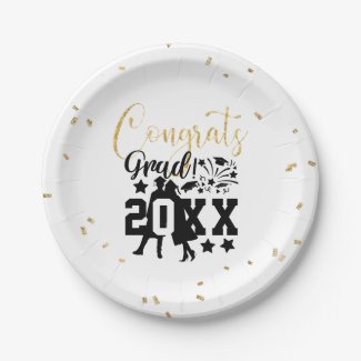 Congrats Grad Year Faux Glitter Confetti
