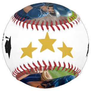 Congrats Grads Personalized Photo & Name Softball