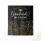 Congrats Graduate Black Gold Confetti Backdrop