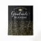 Congrats Graduate Black Gold Confetti Backdrop