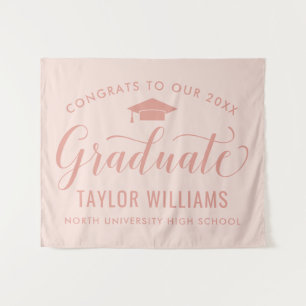 Congrats Graduate Blush Pink Backdrop