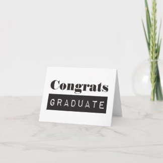 Congrats Graduate Card