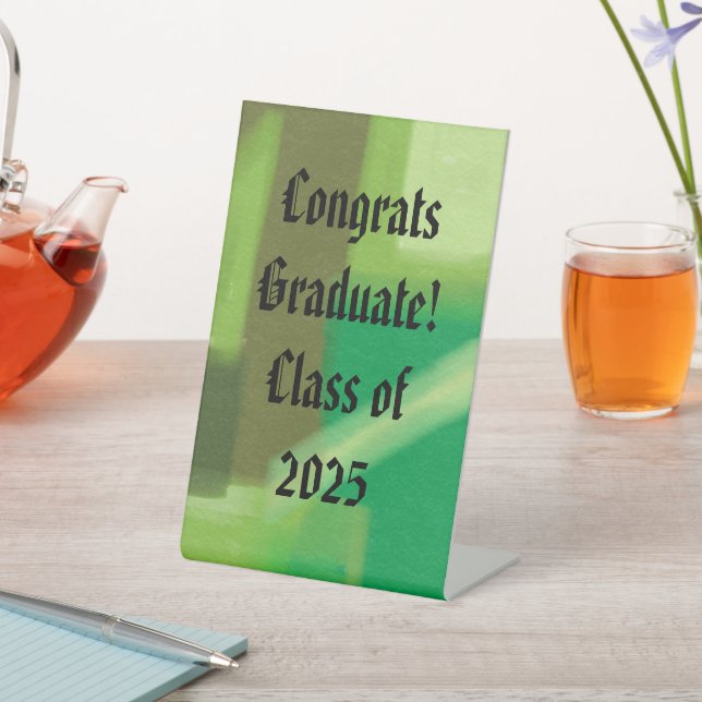 Congrats Graduate Class of 2025 Tabletop Sign (In SItu)