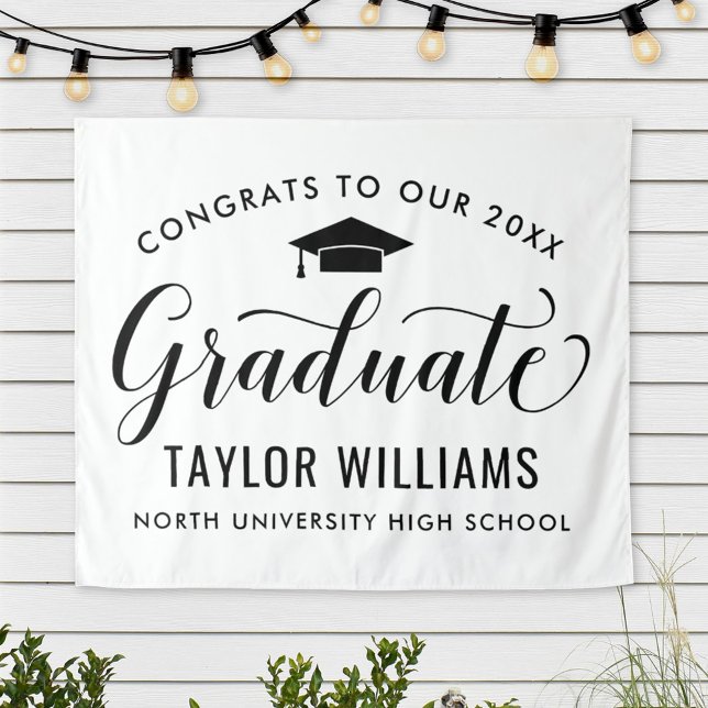 Congrats Graduate Classic White Backdrop (Creator Uploaded)