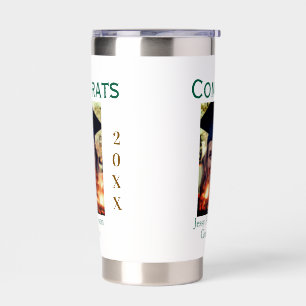 Congrats graduate green gold year 20XX namesimple Insulated Tumbler