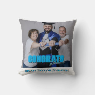 Congrats Graduate Modern Simple CustomThrow Pillow