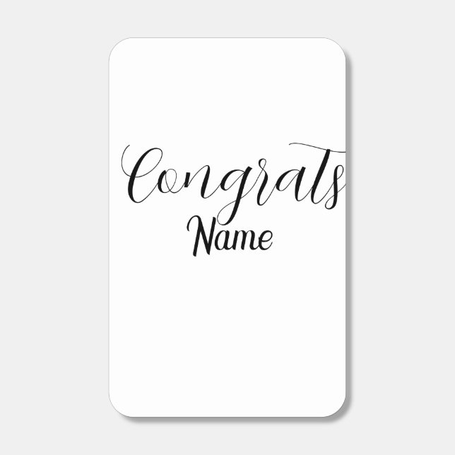 Congrats graduate name simple minimal year class  matchboxes (Front)