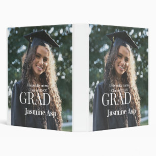 Congrats graduate name university name class 20XX 3 Ring Binder