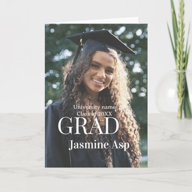 Congrats graduate name university name class 20XX Card (Front)