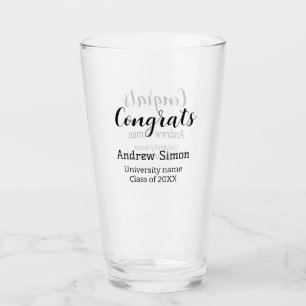 Congrats graduate name university name class 20XX Glass