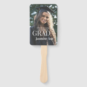Congrats graduate name university name class 20XX Hand Fan