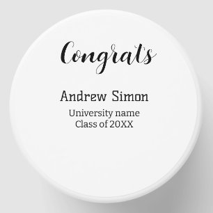 Congrats graduate name university name class 20XX Mini Candle Favors