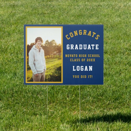 Congrats Graduate Photo Graduation High School Sign