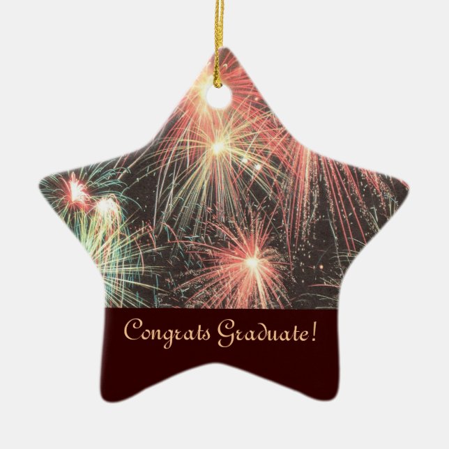 Congrats Graduate Star Ornament (Front)