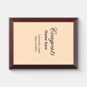 Congrats graduate university name class of 20XX na Award Plaque